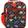 Disney Cars Lighting McQueen Boys Soft Insulated School Lunch Box (One Size, Black/Red)