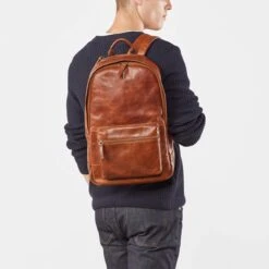 Fossil Men's Leather Estate Backpack, Cognac -Backpack Shop 81gxJjbMXML