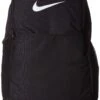 Nike Brasilia Medium Training Backpack, Nike Backpack For Women And Men With Secure Storage & Water Resistant Coating, Black/Black/White