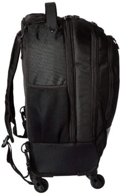 Kenneth Cole Reaction 17" Polyester Dual Compartment 4-Wheel Laptop Backpack, Black -Backpack Shop 81icCYAaScL