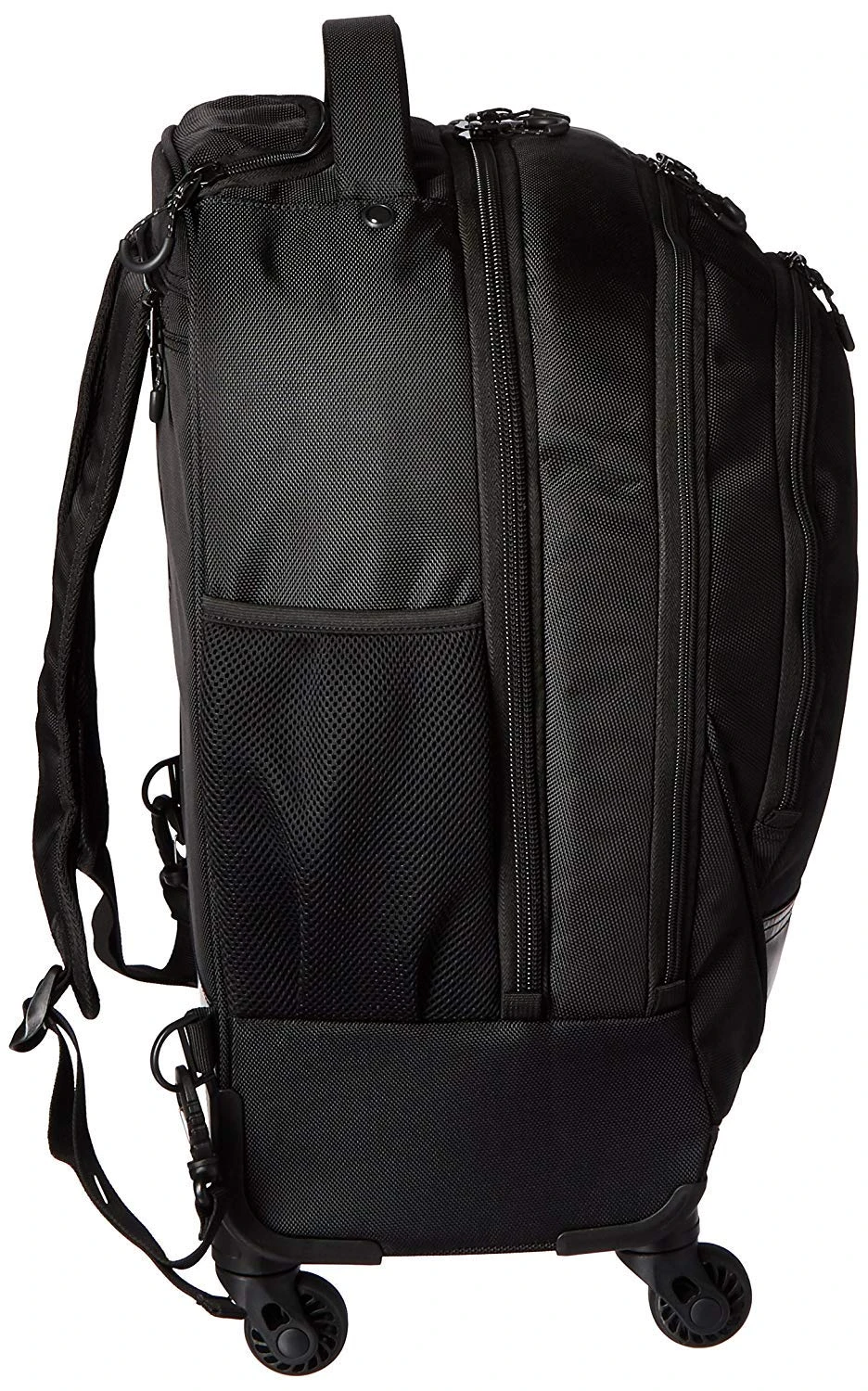 Kenneth Cole Reaction 17" Polyester Dual Compartment 4-Wheel Laptop Backpack, Pindot Charcoal 6 Kenneth Cole Reaction 17" Polyester Dual Compartment 4-Wheel Laptop Backpack, Pindot Charcoal - Image 6