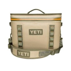 YETI Hopper Flip 18 Portable Cooler, Field Tan/Blaze Orange
