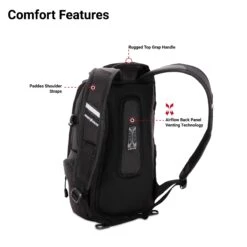 SWISSGEAR Compact Organizer Backpack | Narrow Profile Daypack| Men's And Women's - Black -Backpack Shop 81jZiBMWhFL