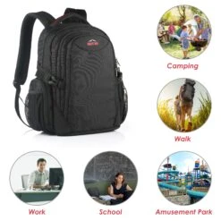 OUTXE Cooler Backpack Insulated Cooler Bag 20L For 14" Laptops Lunch Backpack,Black -Backpack Shop 81mApi 2BHOtL