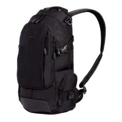 SWISSGEAR Compact Organizer Backpack | Narrow Profile Daypack| Men's And Women's - Black