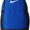 Nike Brasilia Medium Training Backpack, Nike Backpack For Women And Men With Secure Storage & Water Resistant Coating, Game Royal/Black/White