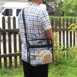 MAY TREE Clear Bag Stadium Approved, Cold-Resistant, Lightweight And Waterproof, Transparent Tote Bag And Gym Clear Bag, See Through Tote Bag For Work, Sports Games And Concerts-12 X12 X6 (Black-S) -Backpack Shop 81t7DzYgORL