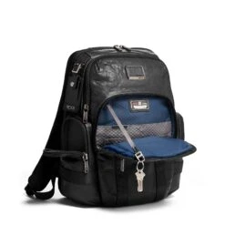 TUMI - Alpha Bravo Nathan Leather Laptop Backpack - 15 Inch Computer Bag For Men And Women - Black -Backpack Shop 81uqYjCjkSL