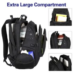 Matein Rolling Backpack, Travel Backpack With Removable Wheels For Men And Women, Roller Backpack Fit 17 Inch Laptop For Business, School, College, Black -Backpack Shop 81uvkw02u7L