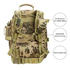 PANS Military Travel Backpack Tactical Outdoor Daypack MOLLE Bag For Hiking,Camping -Backpack Shop 81y0zP8TCOL