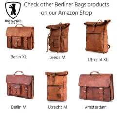 Berliner Bags Leeds XL Leather Backpack Laptop Rucksack Men Women Retro Brown 13 Berliner Bags Leeds XL Leather Backpack Laptop Rucksack Men Women Retro Brown -Backpack Shop 81ySOOYHjaL