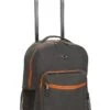 Rockland Luggage 17 Inch Rolling Backpack, Grey/Orange