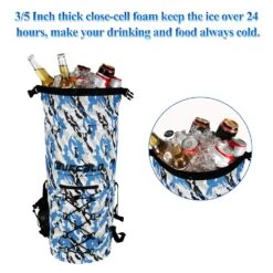 Buffalo Gear Portable Insulated Backpack Cooler Bag - Hands-Free And Collapsible, Waterproof And Soft-Sided Cooler Backpack For Hiking, Picnics,Camping, Fishing - Camouflage,35 Liters,30 Can -Backpack Shop 81zFK 7a7ZL
