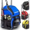 DashSport Baseball Bag Youth Backpack - Spacious 18 X 12 X 10 Inches
