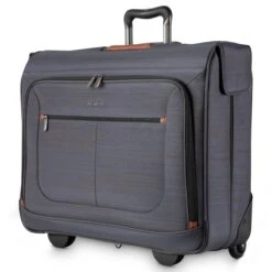 Ricardo Beverly Hills Montecito 2.0 Softside Wheeled Rolling Garment Bag For Travel, Men And Women, Built-in Suit Compartment, 23-inch, Grey