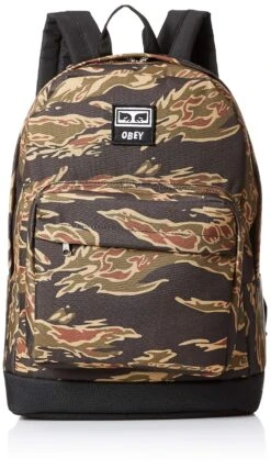 OBEY Men's Dropout Juvee Backpack, Tiger Camo, ONE SIZE