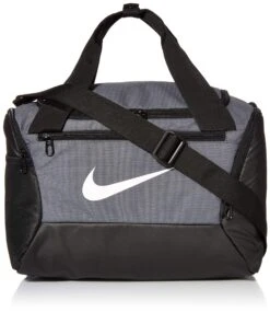 NIKE Brasilia X-Small Duffel - 9.0, Flint Grey/Black/White, Misc