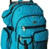 Everest Deluxe Wheeled Backpack, Turquoise, One Size
