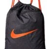 Nike Nike Brasilia Gym Sack - 9.0, Black/Black/Habanero Red, Misc