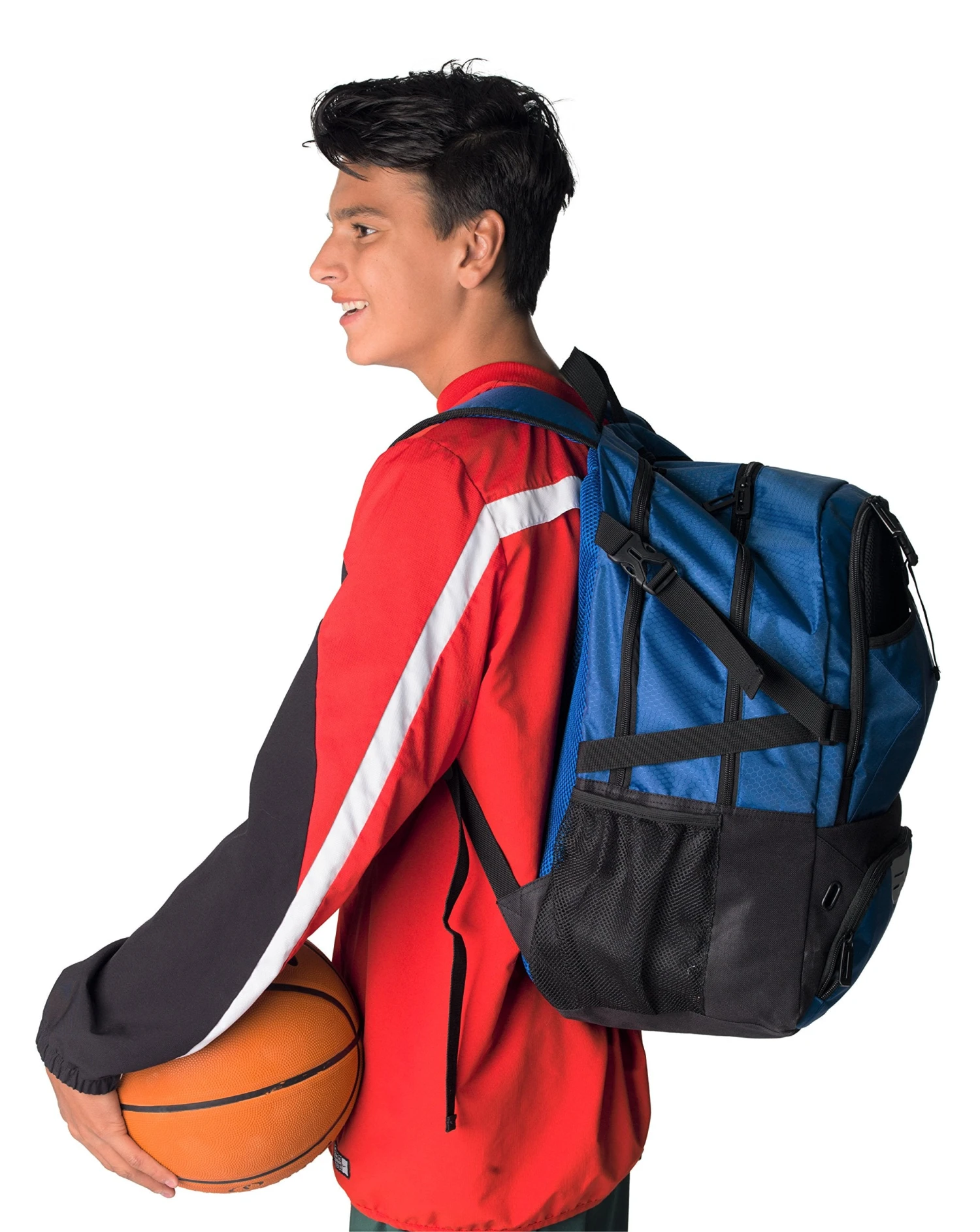Athletico National Soccer Bag - Backpack For Soccer, Basketball & Football Includes Separate Cleat And Ball Holder (Blue) 2 Athletico National Soccer Bag - Backpack For Soccer, Basketball & Football Includes Separate Cleat And Ball Holder (Blue) - Image 2