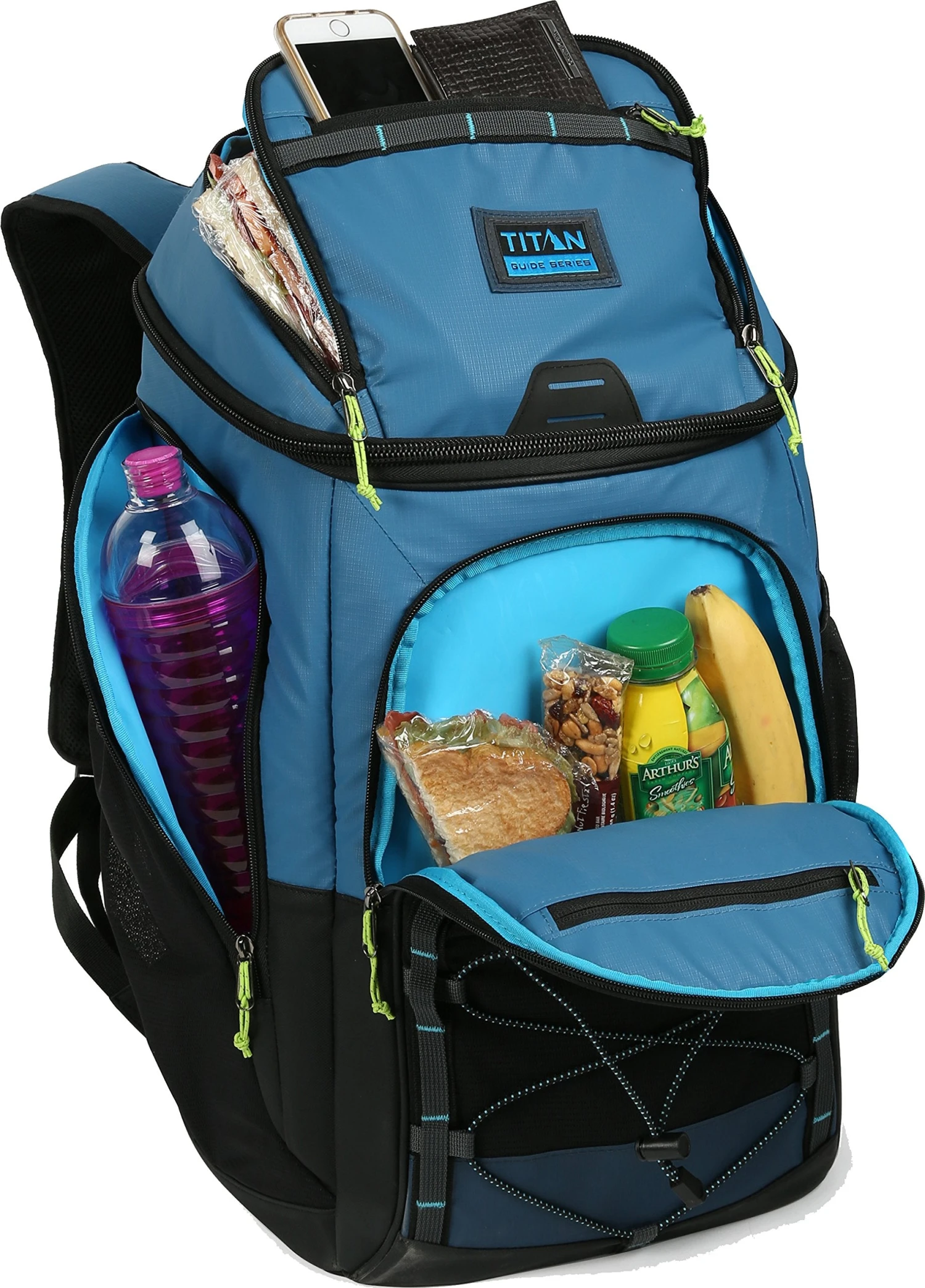 Arctic Zone Titan Guide Series 30 Can Backpack Cooler, Blue 6 Arctic Zone Titan Guide Series 30 Can Backpack Cooler, Blue - Image 6