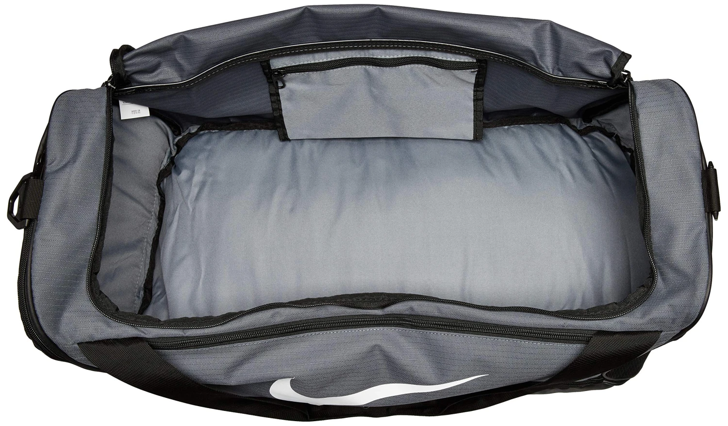 Nike Brasilia Training Medium Duffle Bag, Durable Nike Duffle Bag For Women & Men With Adjustable Strap, Flint Grey/Black/White 3 Nike Brasilia Training Medium Duffle Bag, Durable Nike Duffle Bag For Women & Men With Adjustable Strap, Flint Grey/Black/White - Image 3
