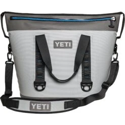 YETI Hopper Two 40 Portable Cooler, Fog Gray / Tahoe Blue