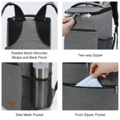 Lifewit Insulated Cooler Bag Backpack, Soft Cooler Soft-Sided Cooling Bag For Beach Picnic Camping BBQ, 24L 30-Can, Grey 10 Lifewit Insulated Cooler Bag Backpack, Soft Cooler Soft-Sided Cooling Bag For Beach Picnic Camping BBQ, 24L 30-Can, Grey -Backpack Shop 91WMQqf77aL