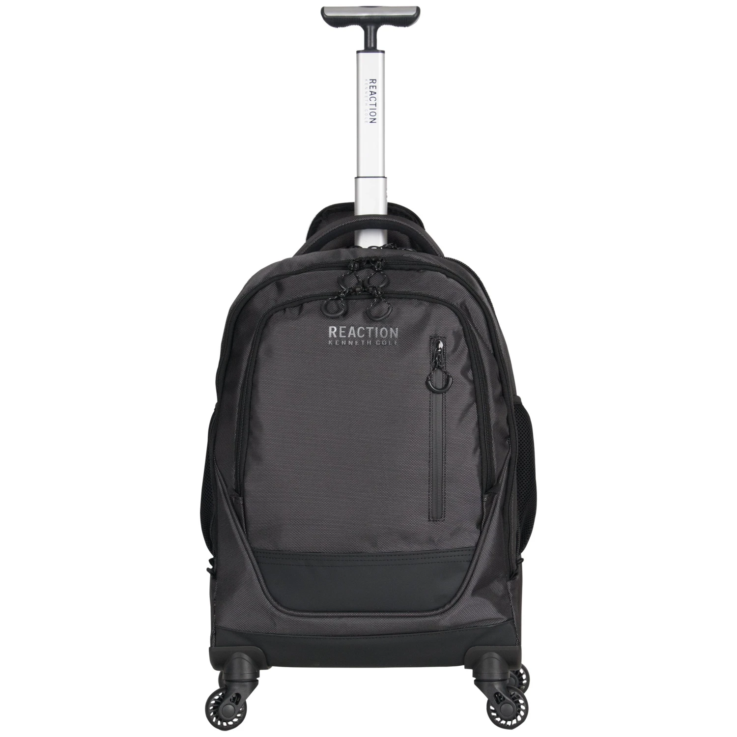 Kenneth Cole Reaction 17" Polyester Dual Compartment 4-Wheel Laptop Backpack, Pindot Charcoal 1 Kenneth Cole Reaction 17" Polyester Dual Compartment 4-Wheel Laptop Backpack, Pindot Charcoal