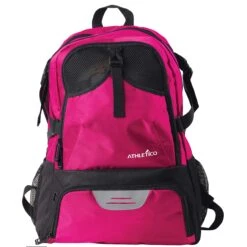 Athletico National Soccer Bag - Backpack For Soccer, Basketball & Football Includes Separate Cleat And Ball Holder (Pink) -Backpack Shop 91b3Zu2F9dL