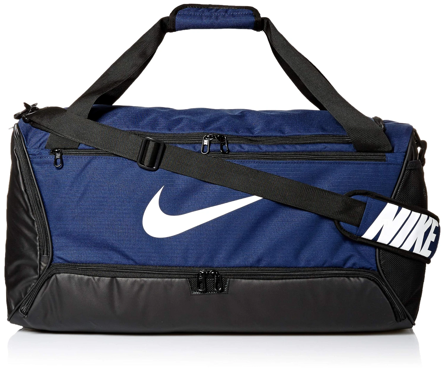 Nike Brasilia Training Medium Duffle Bag, Durable Nike Duffle Bag For Women & Men With Adjustable Strap, Midnight Navy/Black/White 1 Nike Brasilia Training Medium Duffle Bag, Durable Nike Duffle Bag For Women & Men With Adjustable Strap, Midnight Navy/Black/White