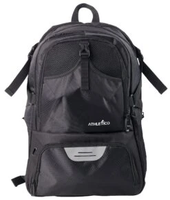 Athletico National Soccer Bag - Backpack For Soccer, Basketball & Football Includes Separate Cleat And Ball Holder (Black) -Backpack Shop 91jV P228IL