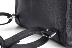 Heshe Womens Leather Backpack Casual Style Flap Backpacks Daypack For Ladies (Black-R) -Backpack Shop 91lnl6CBKKL