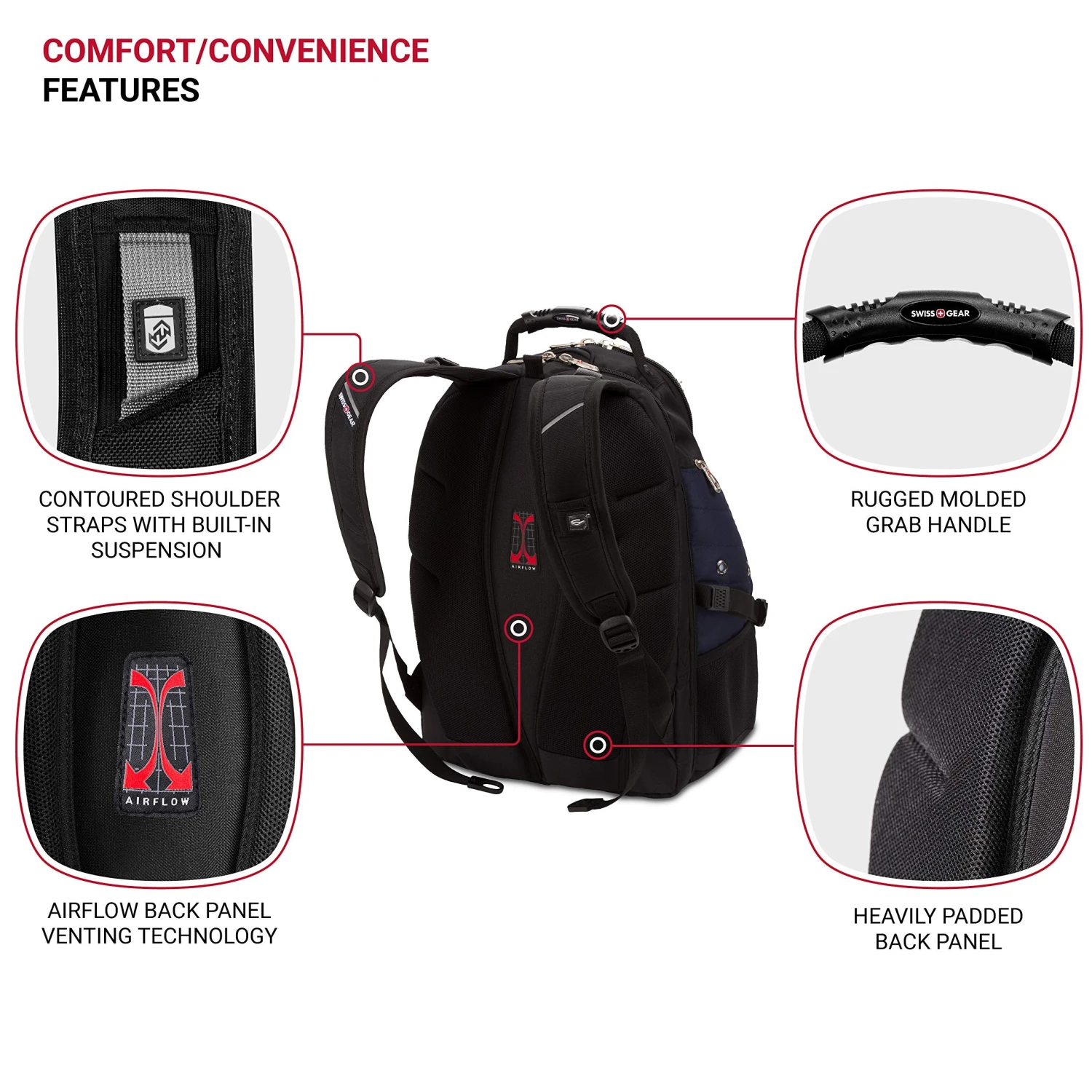 SwissGear Travel Gear 1900 Scansmart TSA Friendly Laptop Backpack Blue 7 SwissGear Travel Gear 1900 Scansmart TSA Friendly Laptop Backpack Blue - Image 7