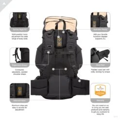 TETON Sports Scout 3400 Internal Frame Backpack; High-Performance Backpack For Backpacking, Hiking, Camping; Tan 10 TETON Sports Scout 3400 Internal Frame Backpack; High-Performance Backpack For Backpacking, Hiking, Camping; Tan -Backpack Shop 91p 7aU36CL