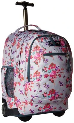 JanSport Driver 8 Core Series Wheeled Backpack, Primavera Fields