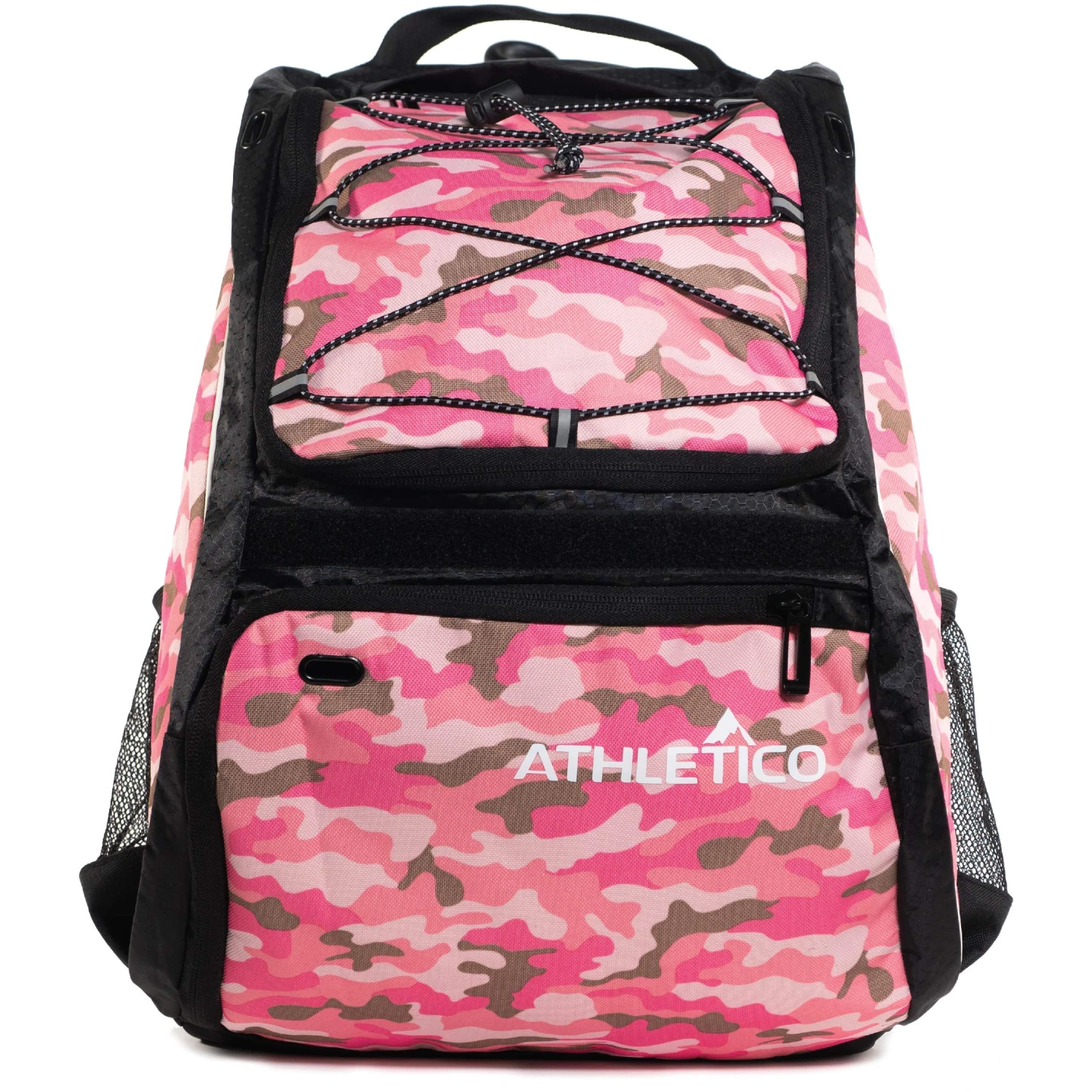 Athletico Baseball Bat Bag - Backpack For Baseball, T-Ball & Softball Equipment & Gear For Youth And Adults | Holds Bat, Helmet, Glove, Shoes |Shoe Compartment & Fence Hook (Pink Camo) 2 Athletico Baseball Bat Bag - Backpack For Baseball, T-Ball & Softball Equipment & Gear For Youth And Adults | Holds Bat, Helmet, Glove, Shoes |Shoe Compartment & Fence Hook (Pink Camo) - Image 2