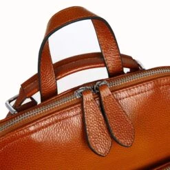 Heshe Women's Vintage Leather Backpack Casual Daypack For Ladies And Girls (Sorrel) -Backpack Shop 91pBbwdEbeL
