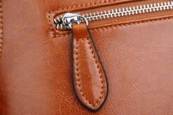 Heshe Women's Vintage Leather Backpack Casual Daypack For Ladies And Girls (Brown-R-S) -Backpack Shop 91qF 2BQPm28L