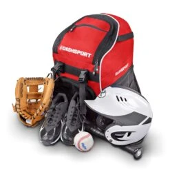 DashSport Baseball Bag Softball Backpack Bat Bag | T-Ball Equipment And Softball Bag | Bat Pack (Red) -Backpack Shop 91vFJRMVAeL