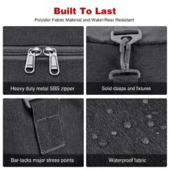 Canway 65L Travel Duffel Bag, Foldable Weekender Bag With Shoes Compartment For Men Women Water-proof & Tear Resistant (Panther Black, 65L) -Backpack Shop 91xbQDvcf 2BL