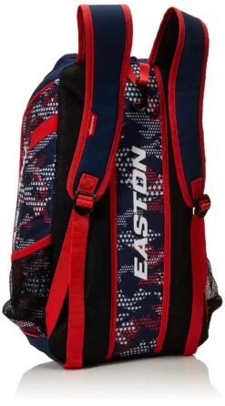 EASTON GAME READY Bat & Equipment Backpack Bag | Baseball Softball | 2020 | Stars & Stripes | 2 Bat Pockets | Vented Main Compartment | Vented Shoe Pocket | Zippered Valuables Pocket | Fence Hook -Backpack Shop 91zU0UPydCL