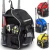 Baseball Bag Softball Backpack - DashSport Bat Bag | T-Ball Equipment And Softball Bag | Bat Pack (Black)