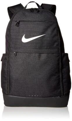Nike Brasilia Training Backpack, Extra Large Backpack Built For Secure Storage With A Durable Design, Black/Black/White